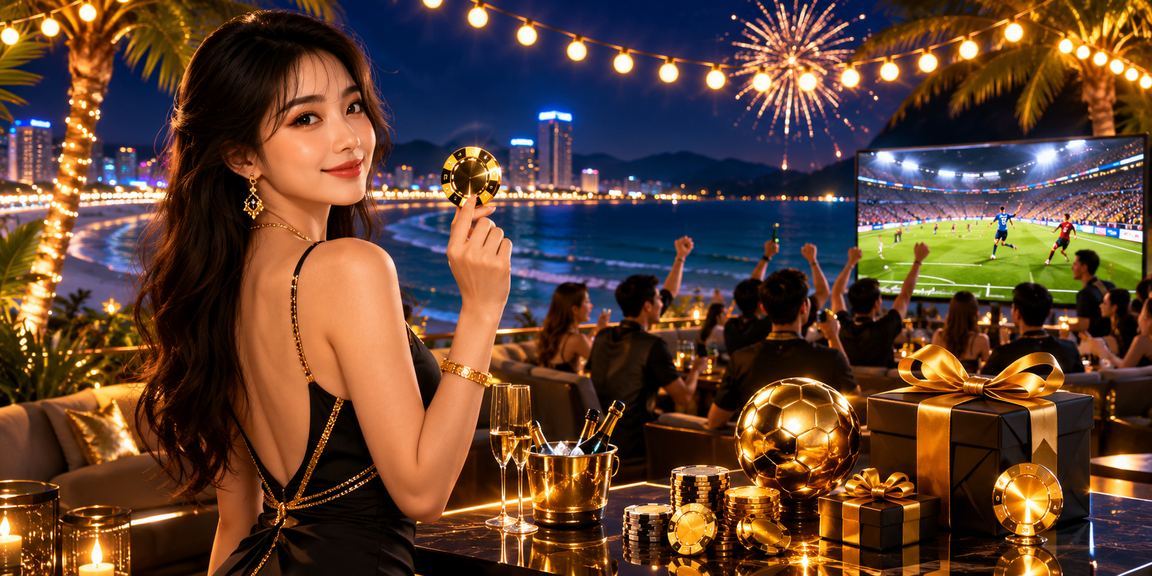 Người chơi chuẩn bị cài ứng dụng cá cược tại bãi biển Đà Nẵng